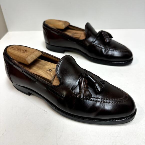 Alden Restoration x Brooks Brothers 772 Color 8 Shell Cordovan Tassel Loafer 8 D - Picture 4 of 12